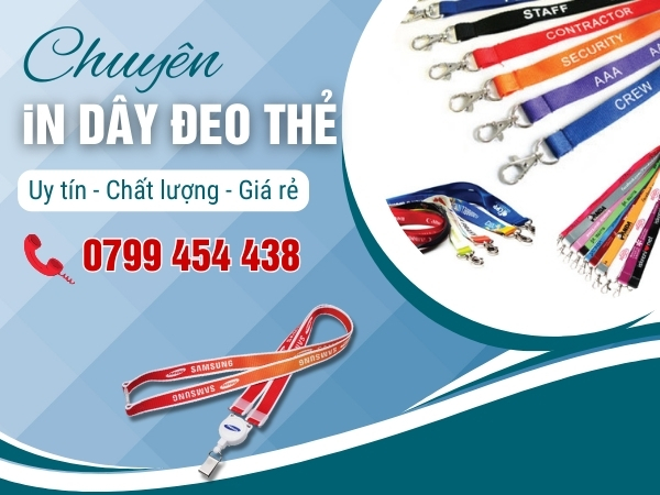 In dây đeo thẻ tại Hải Châu Đà Nẵng nâng tầm thương hiệu của bạn